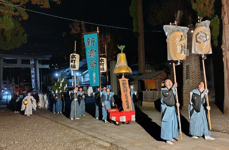 R６年、武水別神社　大頭祭・夜練り