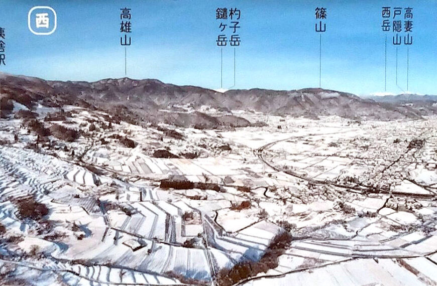 「月の都」千曲市のパノラマ全景写真